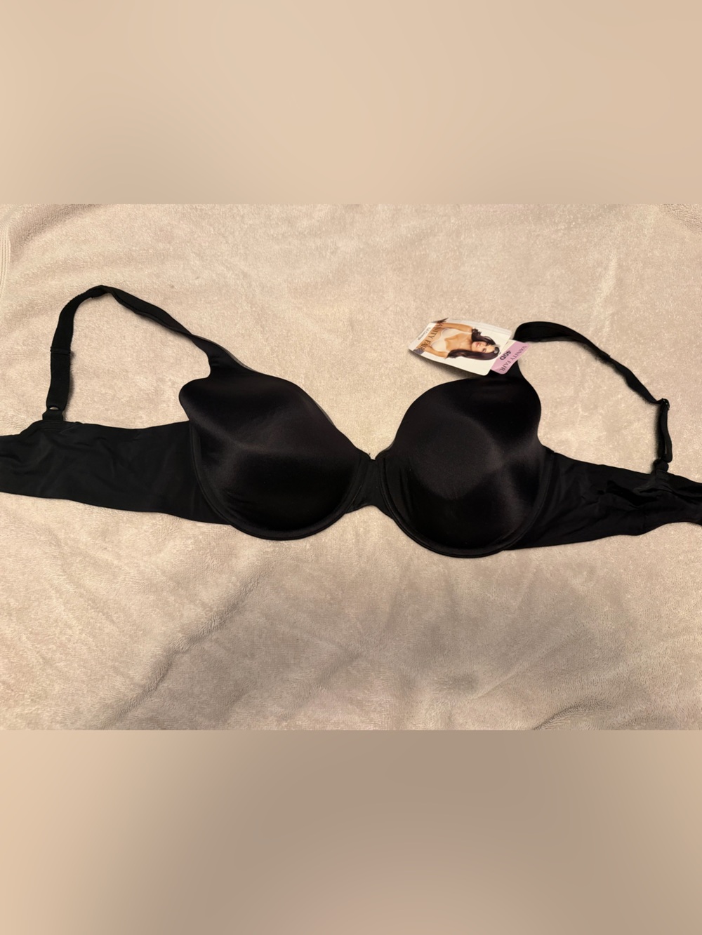 Vanity Fair Smooth Black T-Shirt Bra